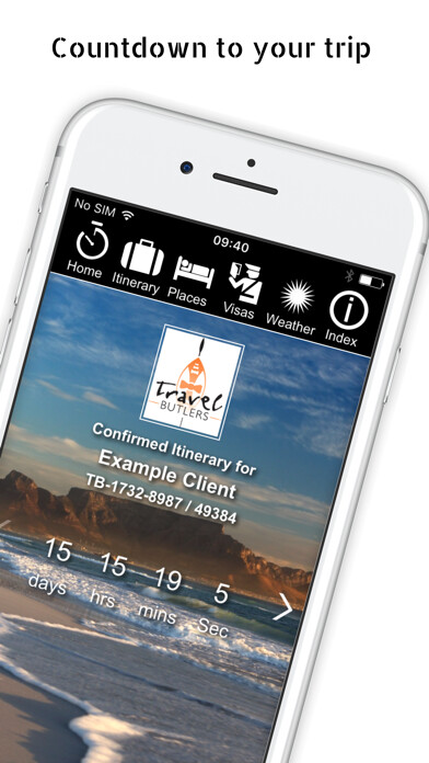 Emulate iPhone app Travel Butlers Guest App using MyAndroid