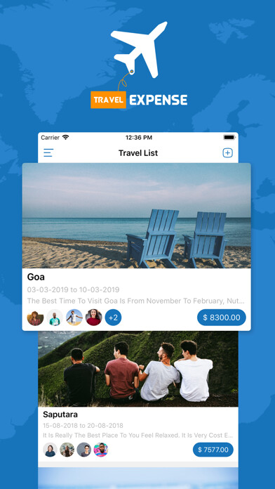 Emulate iPhone app Travel Expense Dairy using MyAndroid