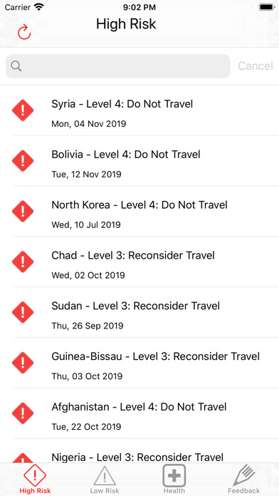 Emulate iPhone app TravelGard - Travel Warnings using MyAndroid Emulate iPhone app TravelGard - Travel Warnings using MyAndroid