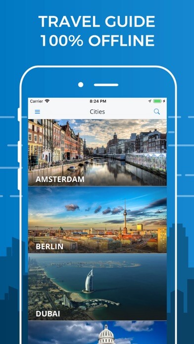 Emulate iPhone app Travel Guides and City Maps using MyAndroid