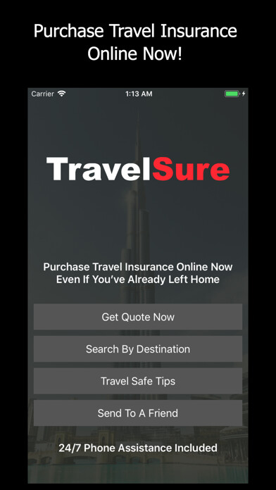 Emulate iPhone app Travel Insurance USA using MyAndroid Emulate iPhone app Travel Insurance USA using MyAndroid