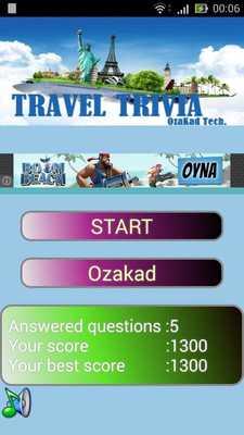Emulate Android APK Travel Quiz Game