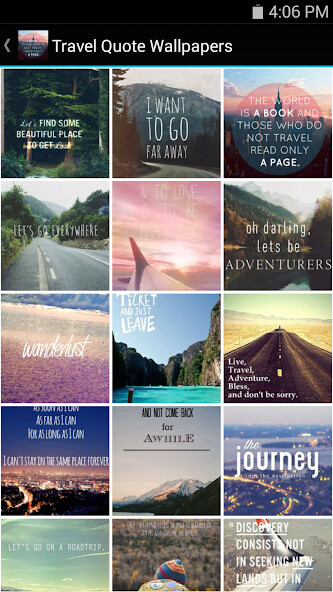 Run android online APK Travel Quote Wallpapers from MyAndroid or emulate Travel Quote Wallpapers using MyAndroid