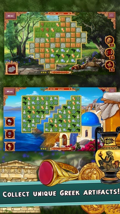 Emulate iPhone app Travel Riddles: Trip To Greece - quest for Greek artifacts in a free matching puzzle game using MyAndroid Emulate iPhone app Travel Riddles: Trip To Greece - quest for Greek artifacts in a free matching puzzle game using MyAndroid