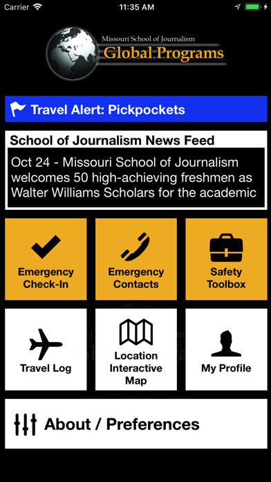 Emulate iPhone app TravelSafe - Global Programs using MyAndroid Emulate iPhone app TravelSafe - Global Programs using MyAndroid