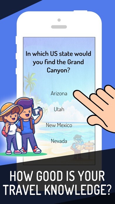 Emulate iPhone app Travel Trivia Test! World Quiz using MyAndroid Emulate iPhone app Travel Trivia Test! World Quiz using MyAndroid