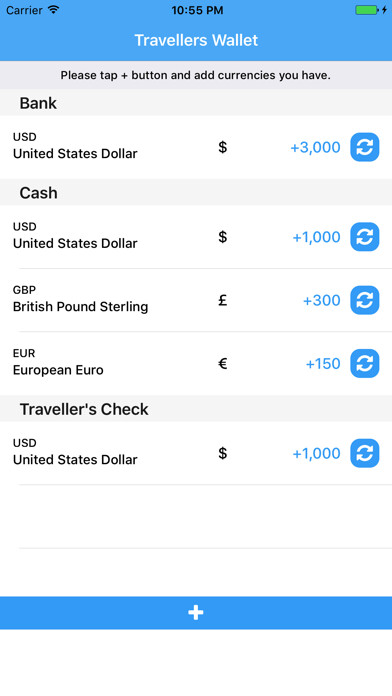 Emulate iPhone app Travel Wallet - wallet app when you travel abroad using MyAndroid