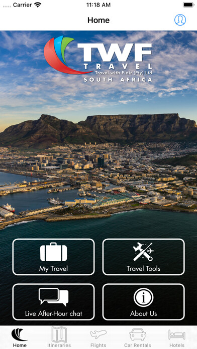 Emulate iPhone app Travel With Flair using MyAndroid
