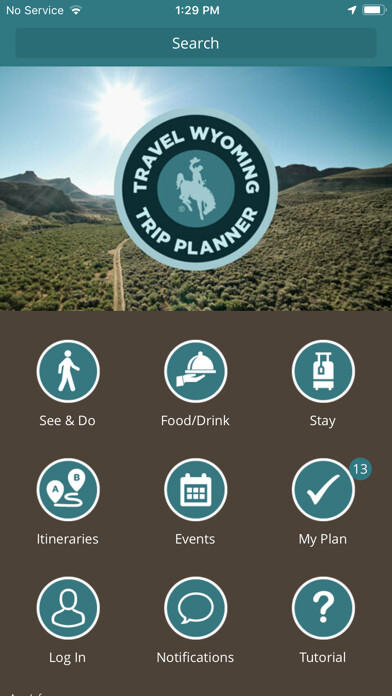 Emulate iPhone app Travel Wyoming using MyAndroid Emulate iPhone app Travel Wyoming using MyAndroid