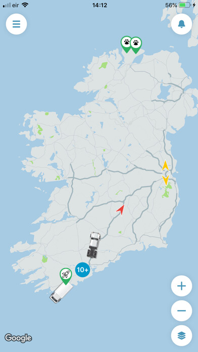 Emulate iPhone app Traxsit GPS using MyAndroid