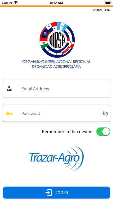 Emulate iPhone app Trazar-Agro using MyAndroid Emulate iPhone app Trazar-Agro using MyAndroid