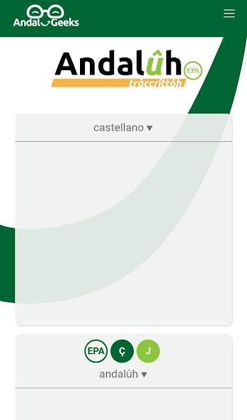 Run android online APK Trâccrittôh Andalûh - Transcri from MyAndroid or emulate Trâccrittôh Andalûh - Transcri using MyAndroid Run android online APK Trâccrittôh Andalûh - Transcri from MyAndroid or emulate Trâccrittôh Andalûh - Transcri using MyAndroid