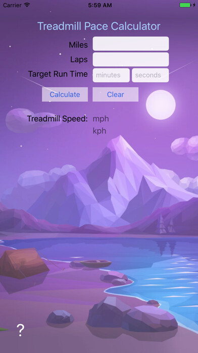 Emulate iPhone app Treadmill Pace Calculator using MyAndroid Emulate iPhone app Treadmill Pace Calculator using MyAndroid