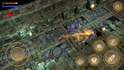 Emulate iPhone app Treasure Hunter: Dungeon Fight using MyAndroid