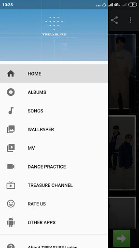 Run android online APK TREASURE Lyrics (Offline) from MyAndroid or emulate TREASURE Lyrics (Offline) using MyAndroid