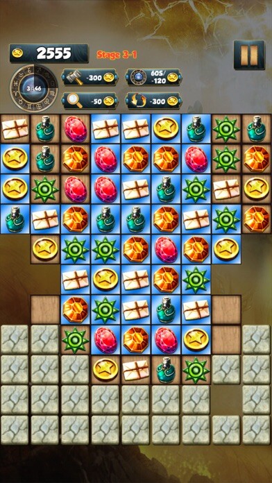 Emulate iPhone app Treasure Quest - Jewel Match 3 using MyAndroid Emulate iPhone app Treasure Quest - Jewel Match 3 using MyAndroid