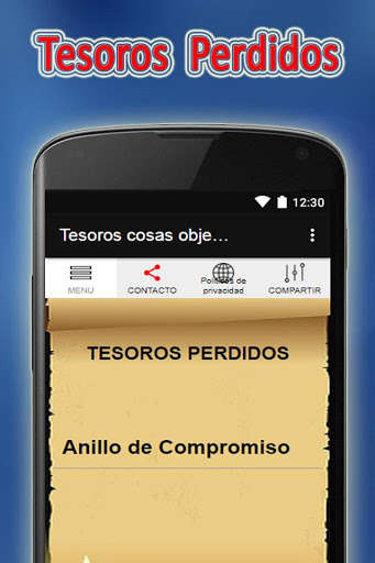 Emulate Android APK Treasures things lost valuable objects