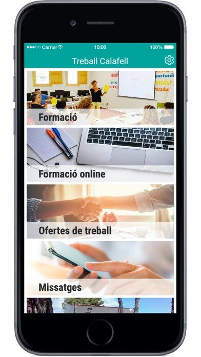 Emulate iPhone app Treball Calafell using MyAndroid