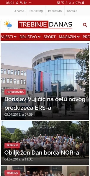 Run android online APK Trebinje Danas from MyAndroid or emulate Trebinje Danas using MyAndroid