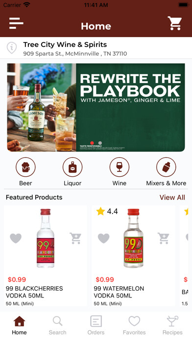 Emulate iPhone app Tree City Wine & Spirits using MyAndroid Emulate iPhone app Tree City Wine & Spirits using MyAndroid