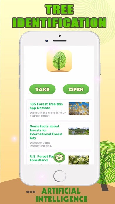 Emulate iPhone app Tree Identification with AI using MyAndroid