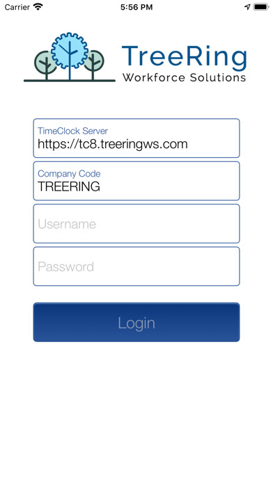 Emulate iPhone app Treering Time Employee using MyAndroid Emulate iPhone app Treering Time Employee using MyAndroid