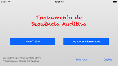 Emulate iPhone app Treinamento de Sequência Auditiva using MyAndroid Emulate iPhone app Treinamento de Sequência Auditiva using MyAndroid