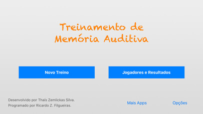 Emulate iPhone app Treinamento Memória Auditiva using MyAndroid