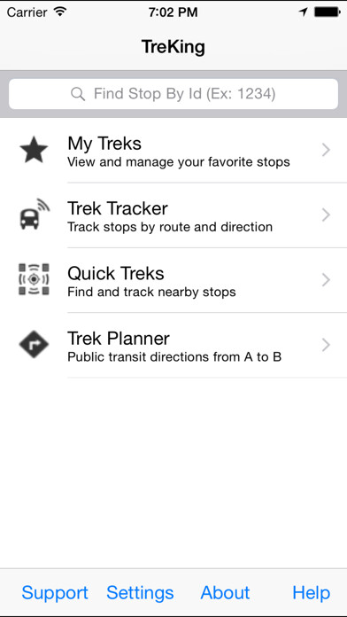 Emulate iPhone app TreKing (Chicago) using MyAndroid