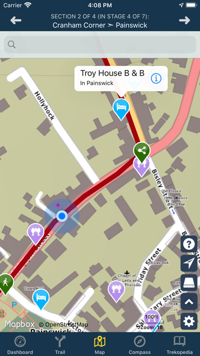 Emulate iPhone app TrekRight: Cotswold Way using MyAndroid Emulate iPhone app TrekRight: Cotswold Way using MyAndroid