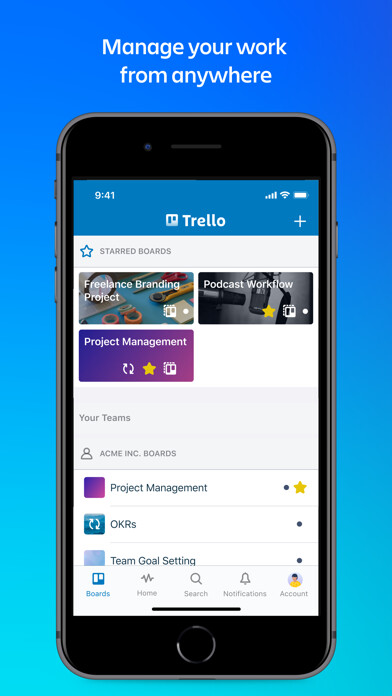 Emulate iPhone app Trello: organize anything! using MyAndroid Emulate iPhone app Trello: organize anything! using MyAndroid