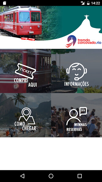 Emulate iPhone app Trem do Corcovado - Oficial using MyAndroid