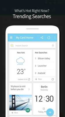 Emulate Android APK Trending Searches Card