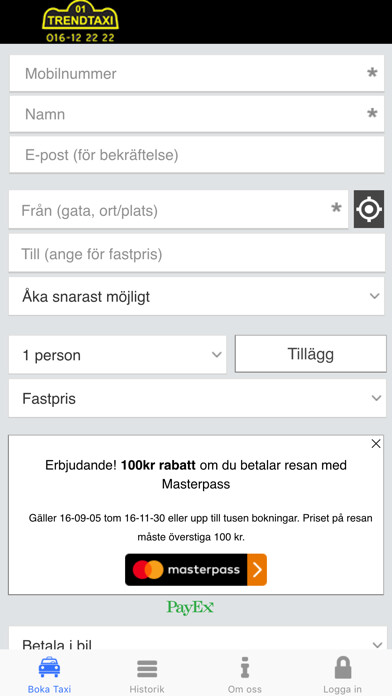 Emulate iPhone app Trendtaxi using MyAndroid
