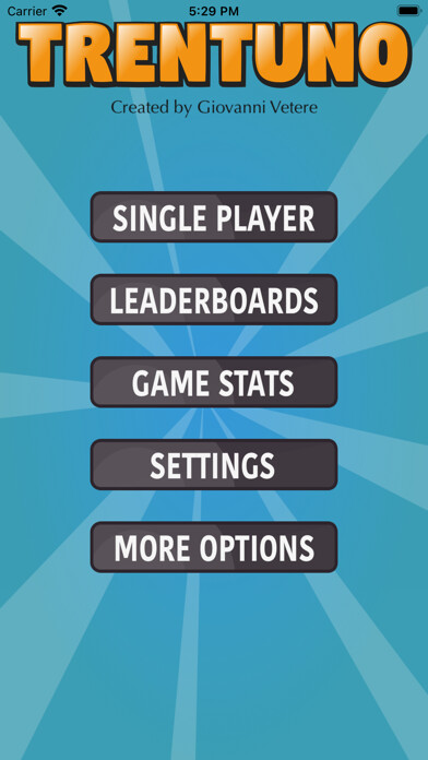 Emulate iPhone app Trentuno using MyAndroid