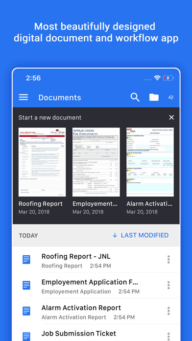 Emulate iPhone app Trexa - Digital Document App using MyAndroid