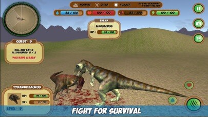 Emulate iPhone app T-Rex Simulator using MyAndroid