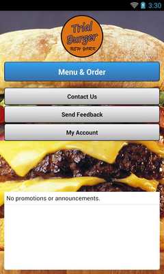 Emulate Android APK Trial Burger