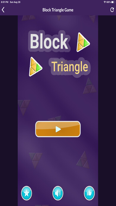 Emulate iPhone app Triangle Block Puzzle Tangram using MyAndroid Emulate iPhone app Triangle Block Puzzle Tangram using MyAndroid