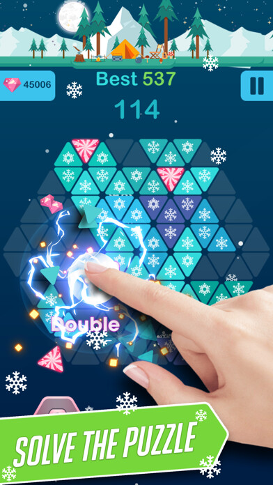 Emulate iPhone app Triangle Candy - Block Puzzle using MyAndroid Emulate iPhone app Triangle Candy - Block Puzzle using MyAndroid
