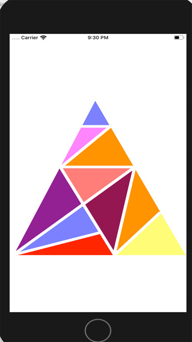Emulate iPhone app Triangles in Geometry using MyAndroid