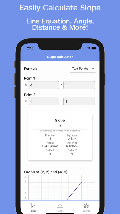 Emulate iPhone app Triangle & Slope Calculator using MyAndroid Emulate iPhone app Triangle & Slope Calculator using MyAndroid
