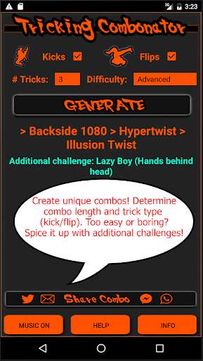 Run android online APK Tricking Combonator from MyAndroid or emulate Tricking Combonator using MyAndroid Run android online APK Tricking Combonator from MyAndroid or emulate Tricking Combonator using MyAndroid