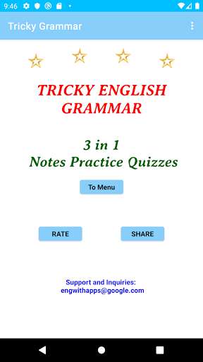 Run android online APK Tricky English Grammar from MyAndroid or emulate Tricky English Grammar using MyAndroid
