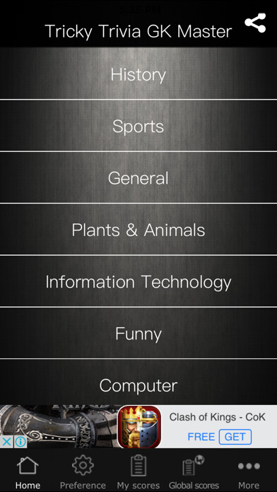 Emulate iPhone app TrickyTrivia GK Master using MyAndroid Emulate iPhone app TrickyTrivia GK Master using MyAndroid