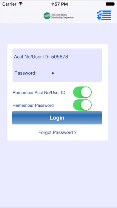 Emulate iPhone app Tri-County EMC using MyAndroid
