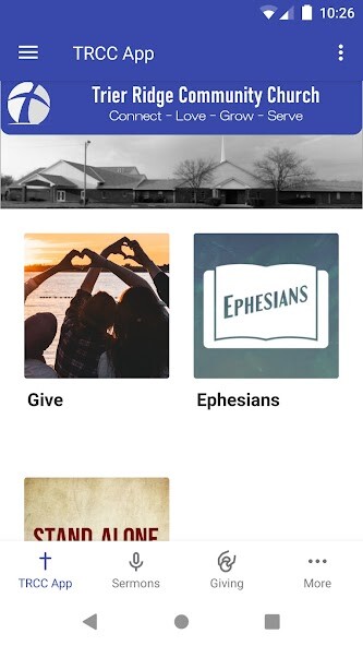 Run android online APK Trier Ridge Commmunity Church from MyAndroid or emulate Trier Ridge Commmunity Church using MyAndroid