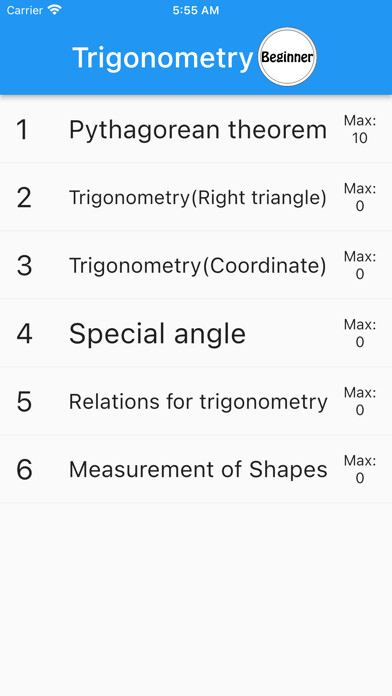 Emulate iPhone app Trigonometry(Math Drills) using MyAndroid Emulate iPhone app Trigonometry(Math Drills) using MyAndroid