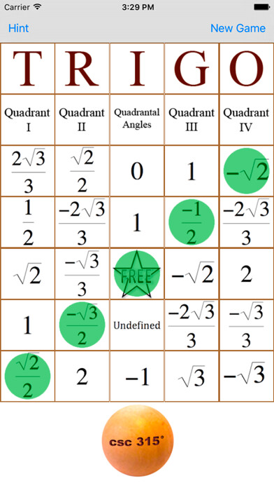 Emulate iPhone app Trigo - Trig Bingo using MyAndroid Emulate iPhone app Trigo - Trig Bingo using MyAndroid