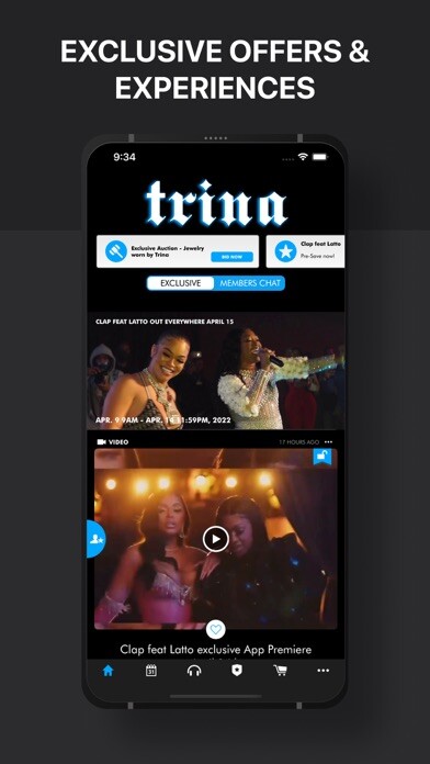 Emulate iPhone app Trina - Official App using MyAndroid